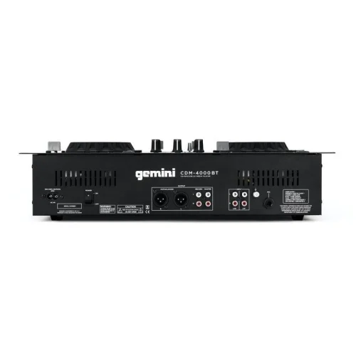 Gemini CDM-4000BT Stand Alone Bluetooth Streaming Professional DJ Dual Deck Media Player - Image 4