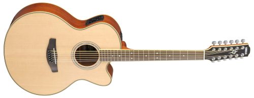 Yamaha CPX700 12 String Electro Acoustic Guitar - Natural - Image 2