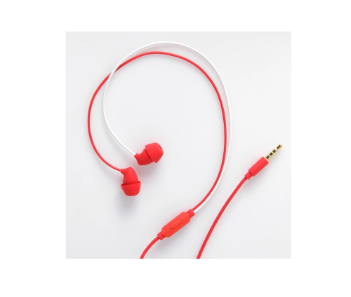 Sleeper Silicone Uni-body Earphones - Red