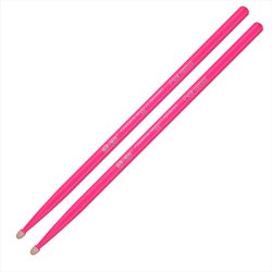 Hanflag Hickory Drumsticks Fluorescent Series (Pink)