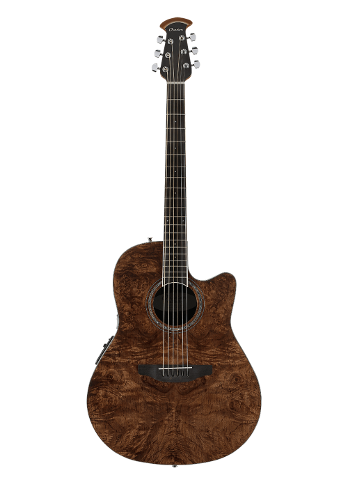 Ovation Celebrity Standard® CS24P Exotic Mid Depth Dark Nutmeg on Exotic Burled Maple Acoustic Guitar - Image 2