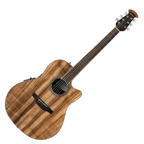 Ovation Celebrity Standard® CS24P Exotic Mid Depth Natural On Exotic Flamed Koa Acoustic Guitar - Image 2