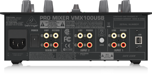Behringer Pro Mixer VMX100USB 2-channel DJ Mixer - Image 3