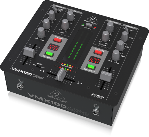 Behringer Pro Mixer VMX100USB 2-channel DJ Mixer