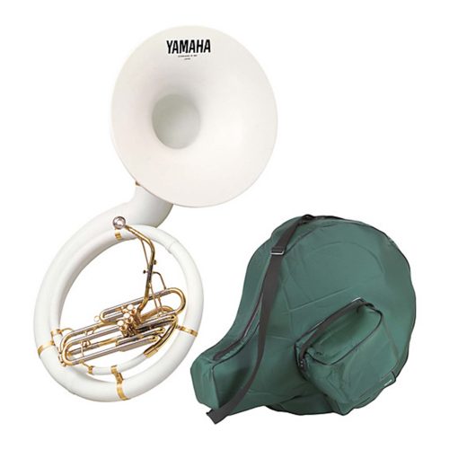Yamaha YSH-301 Fiberglass Sousaphone with bag  - Clear Lacquer