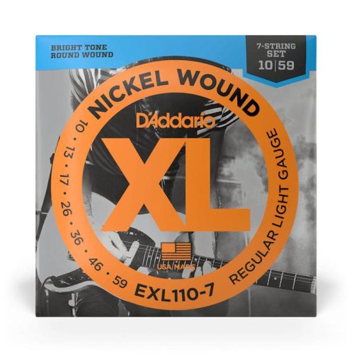 D’Addario EXL110-7, 7 String Electric Guitar Strings (10-59)