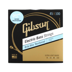 Gibson 4string Brite Wire Electric Bass Strings Long Scale 45-100