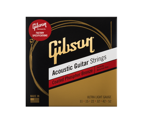 Gibson Acoustic Ultra-Light Guitar Strings 11-52
