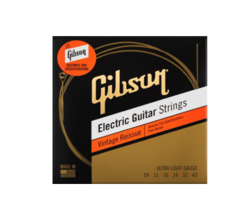 Gibson Strings 9-42 Vintage Reissue 09-42 Electric Guitar Strings
