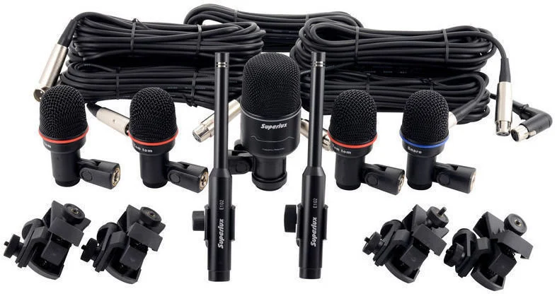 Superlux DRK K5C2 Drum Microphone Set with Aluminium Case Marshall Music