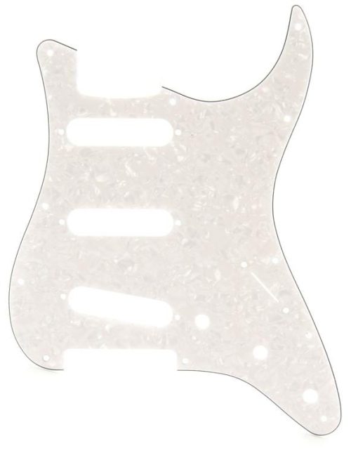 Fender 11-hole Modern-style Stratocaster S/S/S Pickguard - White Pearl
