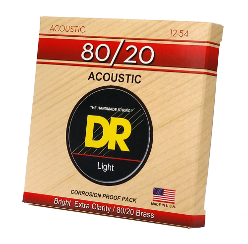 DR. Strings Hi-Beam 80/20 Acoustic 12-54 Light Guitar Strings - Image 2