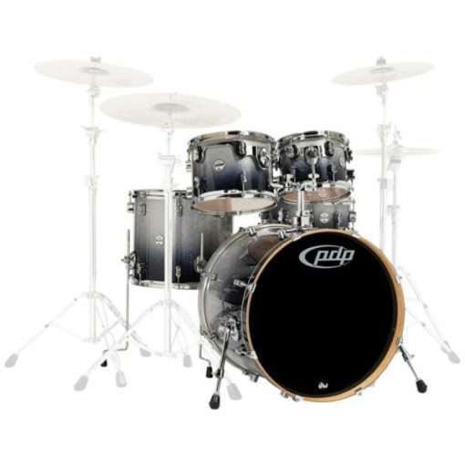 PDP Concept Maple Shell Pack - 5-piece - Silver To Black Sparkle Fade
