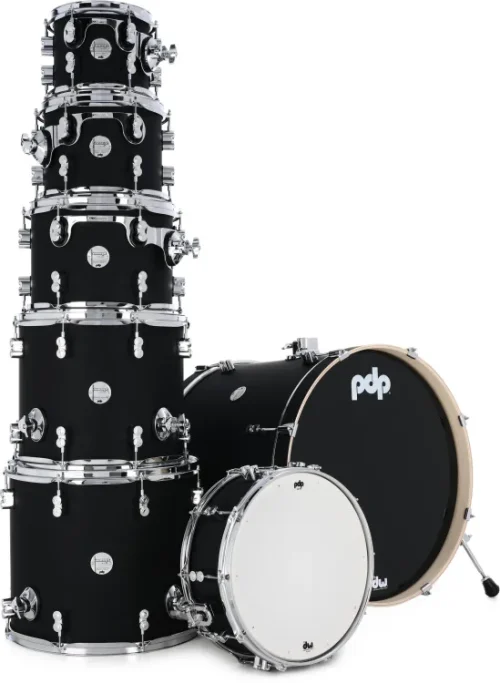 PDP Concept Maple Shell Pack 7-Piece Kit – Satin Black - Image 3