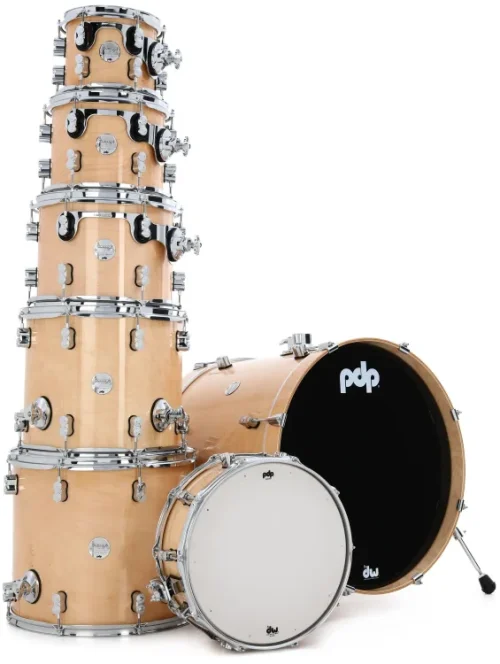PDP Concept Maple Shell Pack 7-Piece Kit - Natural Lacquer - Image 2