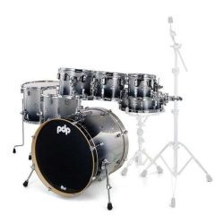 PDP Concept Maple Shell Pack 7-Piece Kit - Silver to Black Fade