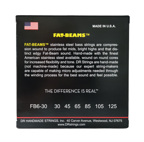 DR Strings Fat-Beam FB6 30-125 6 String Bass Strings - Image 3