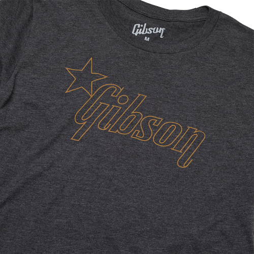 Gibson T-Shirt Star Logo Charcoal 2X - Image 2