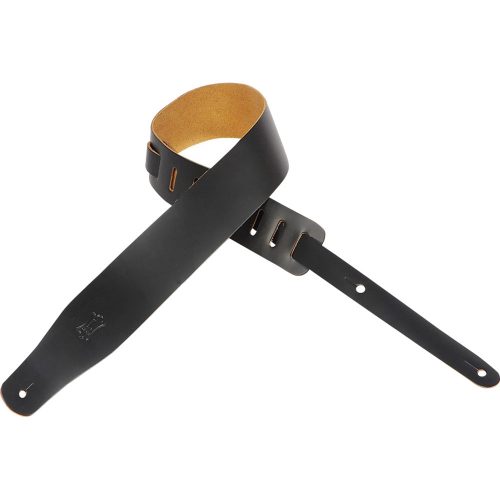 Levy's Genuine Leather Guitar Strap (Black, 38 to 51")