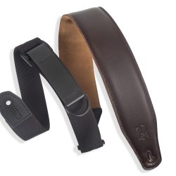 Levy's MRHGS-DBR Garment Leather Guitar Strap - Dark Brown