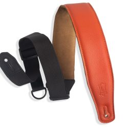 Levy's MRHGS-ORG Garment Leather Guitar Strap - Orange