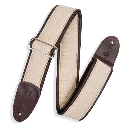Levy's MHG7-DBR Hemp Guitar Strap - Dark Brown/Natural