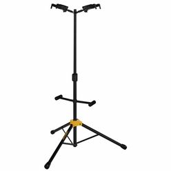 Hercules Stands GS422B PLUS Dual Guitar Stand with Auto Grip System and Foldable Yoke