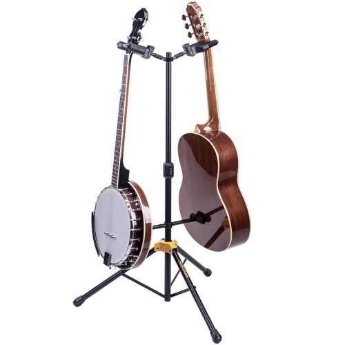 Hercules Stands GS422B PLUS Dual Guitar Stand with Auto Grip System and Foldable Yoke - Image 2