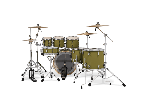PDP Concept Maple Shell Pack 7-Piece Kit - Satin Olive - Image 6