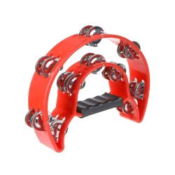 Santa Fe Tambourine - Double Half Moon Red