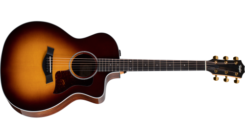 Taylor 214ce-SB DLX Acoustic-Electric Guitar - Tobacco Sunburst - Image 2