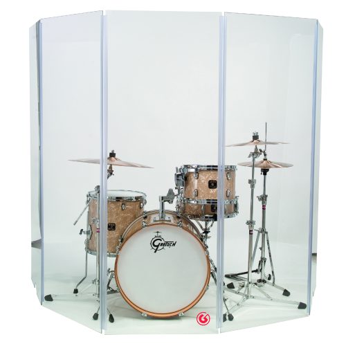 Gibraltar GDS-5 Acrylic Drum Kit 5 Pan Acoustic Shield - Image 2