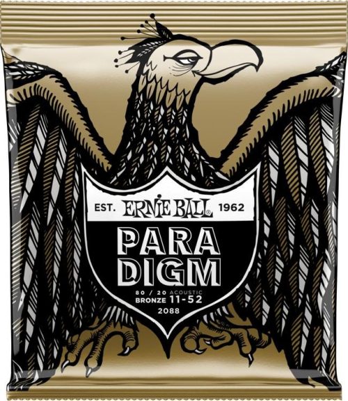Ernie Ball 2088 Light Paradigm 80/20 Bronze Acoustic Guitar Strings - .011-.052