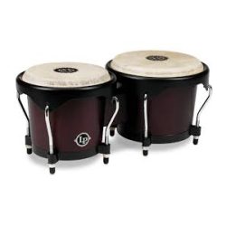 Latin Percussion City Wood Bongos - Dark Wood