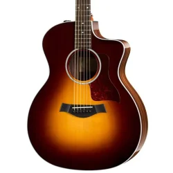 Taylor 214ce-SB DLX Acoustic-Electric Guitar - Tobacco Sunburst