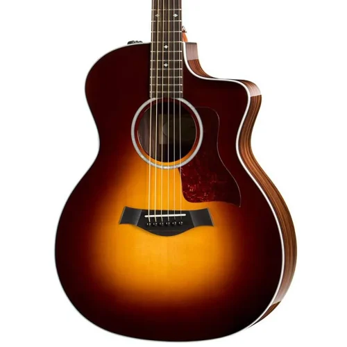 Taylor 214ce-SB DLX Acoustic-Electric Guitar - Tobacco Sunburst