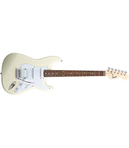 Fender Squier Bullet Stratocaster HSS Electric Guitar – Tremolo – Arctic White - Image 2
