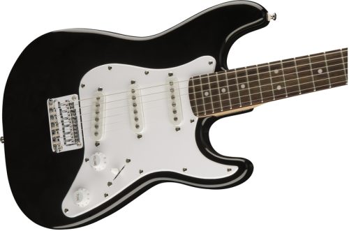 Fender Squier Mini Strat Electric Guitar - Black with Laurel Fingerboard - Image 4