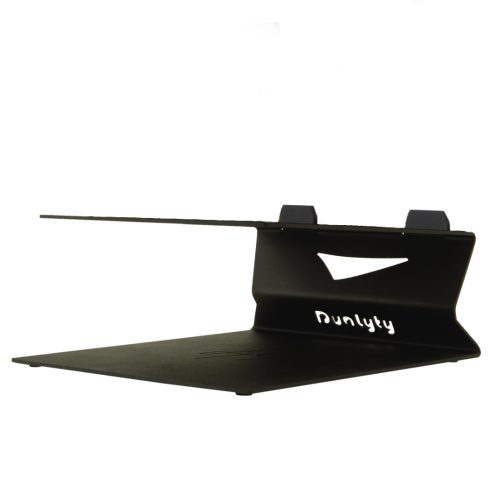 Dualyty 678 Mild Steel Desktop Monitor Stand Pair (Black)