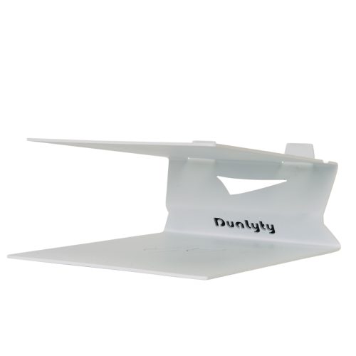 Dualyty 678 Mild Steel Desktop Monitor Stand Pair (White)