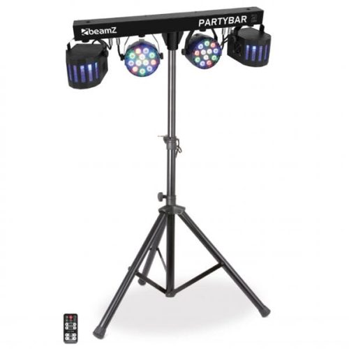 BeamZ PartyBar 2 Par Can and Derby Light Bar