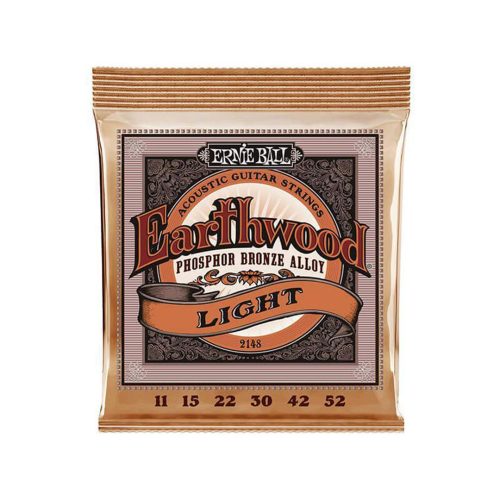Ernie Ball 2148 Earthwood Phosphor Bronze Light String Set 11-52