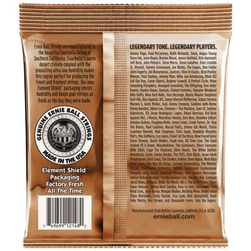 Ernie Ball 2148 Earthwood Phosphor Bronze Light String Set 11-52 - Image 2