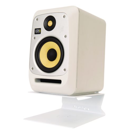 Dualyty 678 Mild Steel Desktop Monitor Stand Pair (White) - Image 3