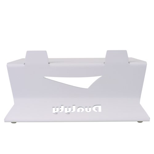 Dualyty 678 Mild Steel Desktop Monitor Stand Pair (White) - Image 2