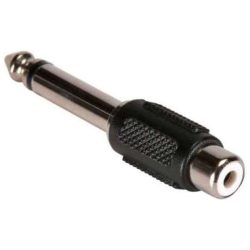 Kolitron 6.35mm Jack Male to Single RCA Female Mono Adapter