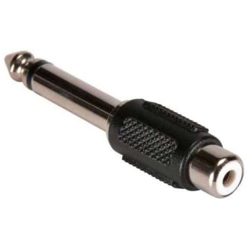 Kolitron 6.35mm Jack Male to Single RCA Female Mono Adapter