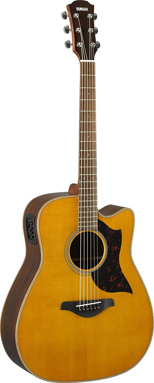 Yamaha A-Series A1M Cutaway Dreadnought Acoustic-Electric Guitar - Natural - Image 3