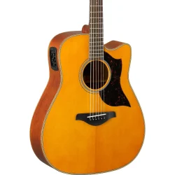 Yamaha A-Series A1M Cutaway Dreadnought Acoustic-Electric Guitar - Natural