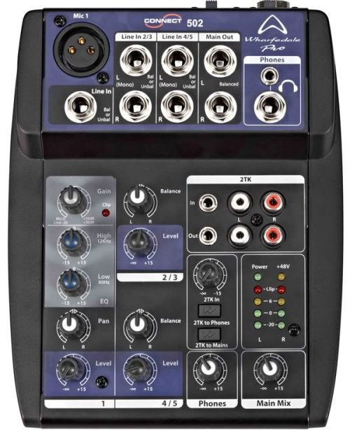 Wharfedale Connect 502 USB - 5 Input Mixer - Image 2